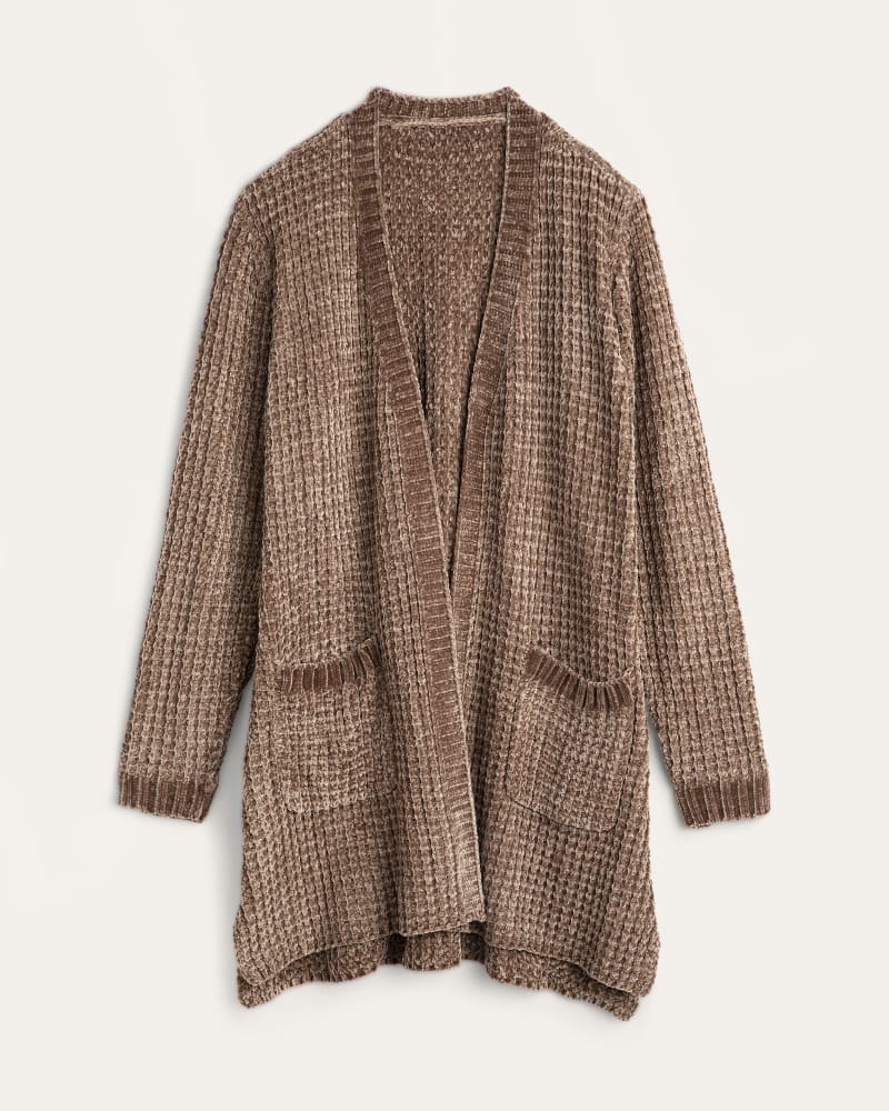 Front of plus size Carrie Waffle-Knit Cardigan by 37 Orchard | Dia&Co | dia_product_style_image_id:174580